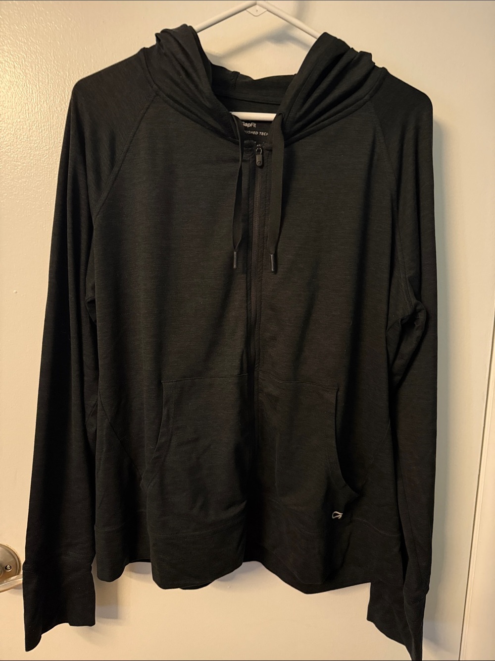 Gap Women's Black Zip-Up Hoodie